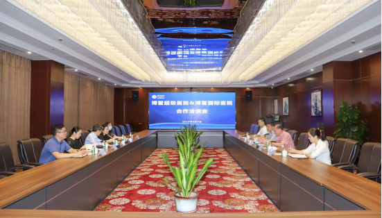 博鳌超级医院与博鳌国际医院洽谈合作事宜 —-强强联手，共建乐城健康生态圈插图
